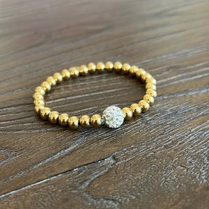 Rustic Cuff Ireland Gold Beaded Bracelet